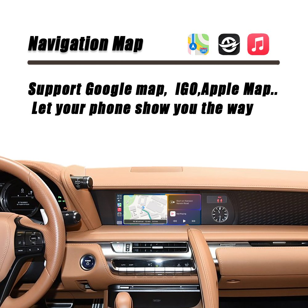 CZT-AUTO Wireless CarPlay And Android Auto For Lexus LC Series Remote Touch 2017-2022 8"/10.3" Screen Carplay Retrofit Kit
