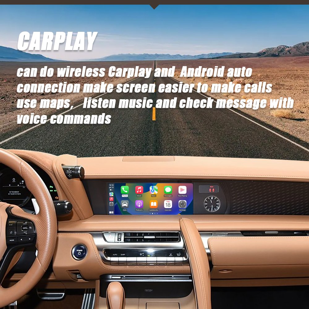CZT-AUTO Wireless CarPlay And Android Auto For Lexus LC Series Remote Touch 2017-2022 8"/10.3" Screen Carplay Retrofit Kit