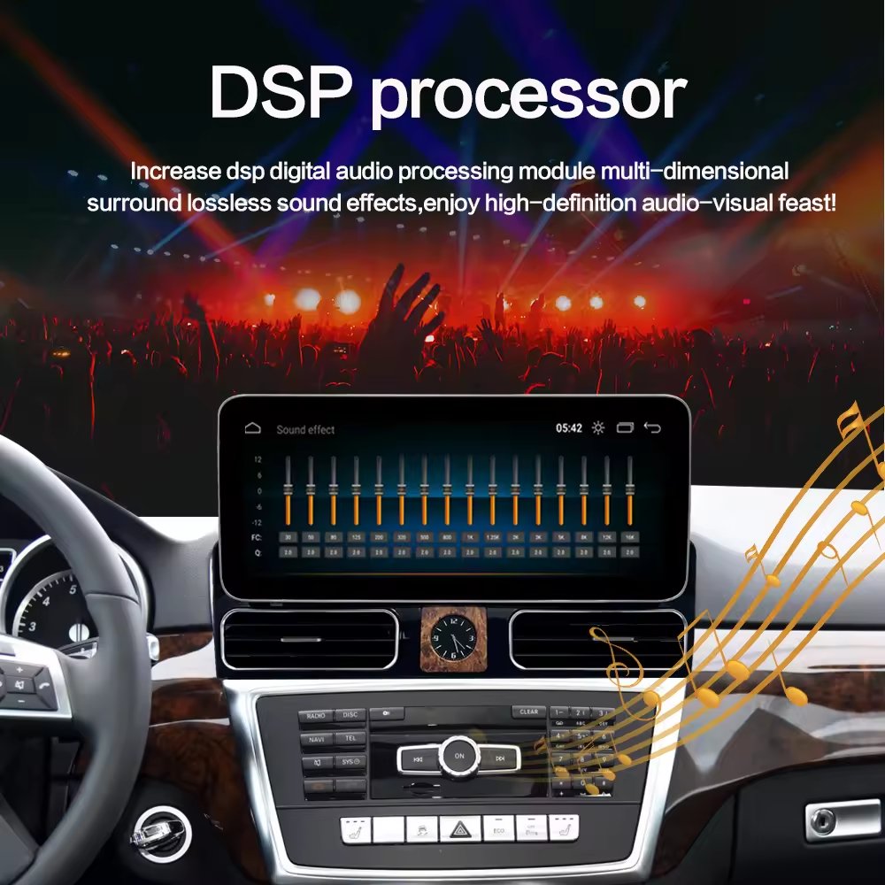 New 12.3-inch Android 13 wireless CarPlay AUTO for Mercedes Benz M-Class W166 ML250 ML350 car video player GPS multimedia screen