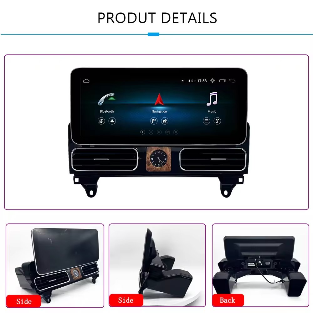 New 12.3-inch Android 13 wireless CarPlay AUTO for Mercedes Benz M-Class W166 ML250 ML350 car video player GPS multimedia screen