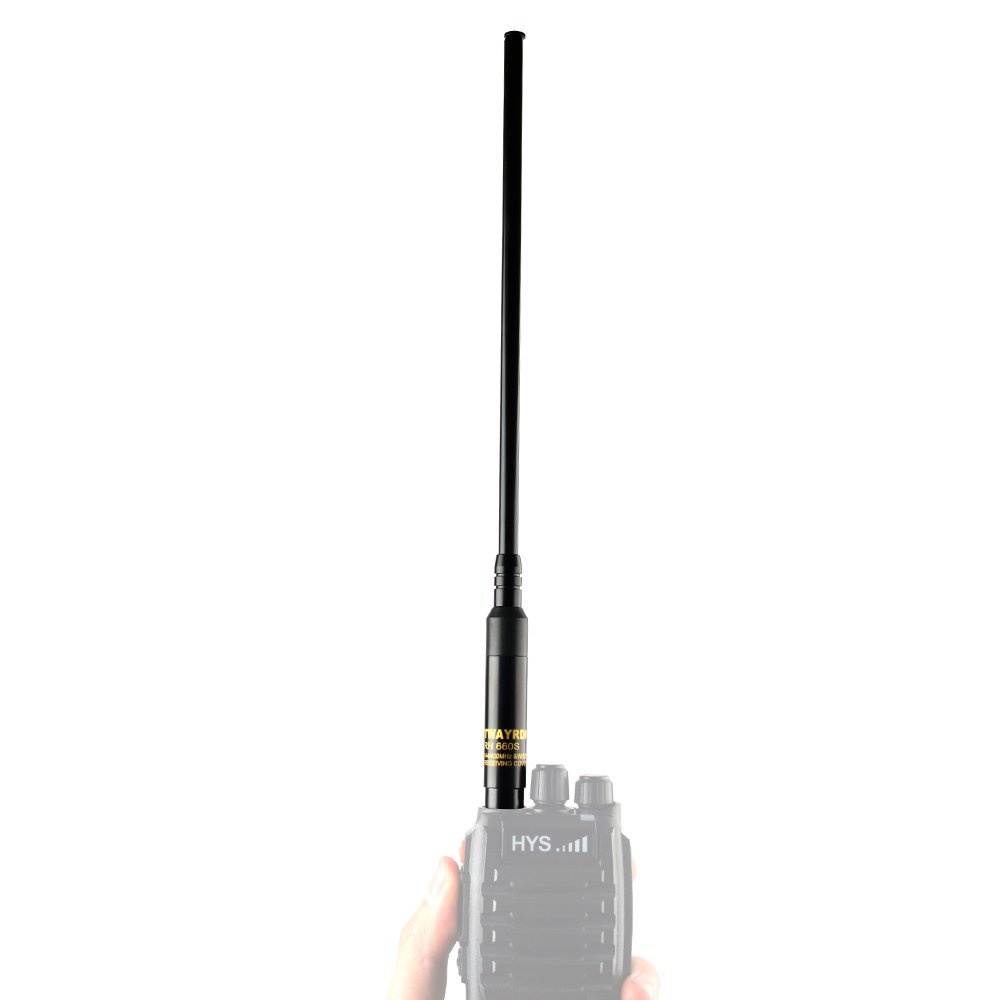 VHF UHF SMA-Male Telescopic Radio Antenna for Handheld/Portable Dual Band Walkie Talkie Ham Radio Transceiver