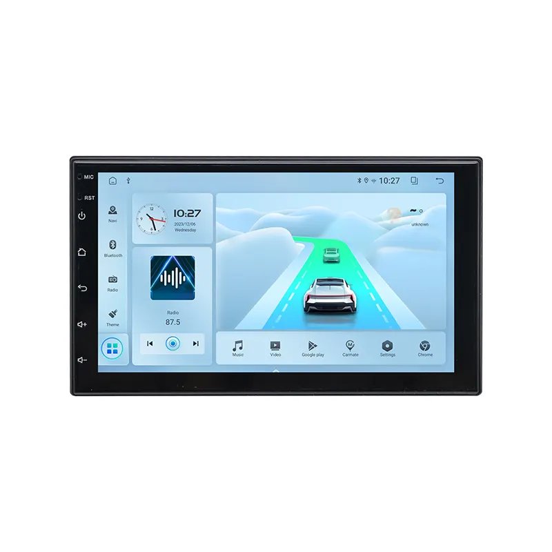 T100 Automotive Universal 7 inch 2Din Build In Android Car GPS Audio Radio 2+32G Car Stereo DVD MP5 Player Multimedia Carplay