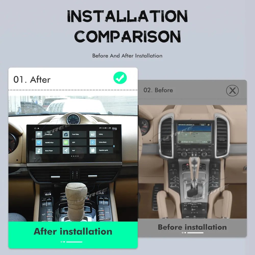 12.3 Inch Android Car Stereo Radio For Porsche Cayenne 2011-2017 GPS Navigation Multimedia Player WIFI Carplay Head Unit carplay