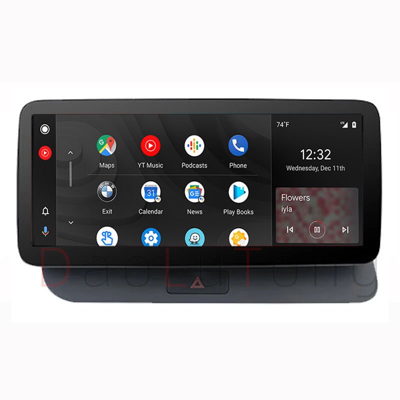 10.25" head unit Support BT Music Map Video For Audi Q5 IPhone CarPlay Android Auto Car Multimedia Display HD Screen ON DVD