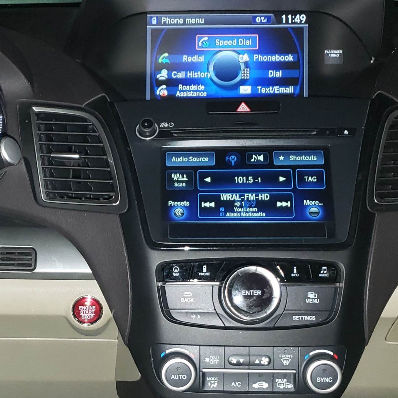 Dckloer Wireless CarPlay And Android Auto For ACURA RLX 2013-2018 8" Dual-Screen Mirror-link/Radio/Media/Camera