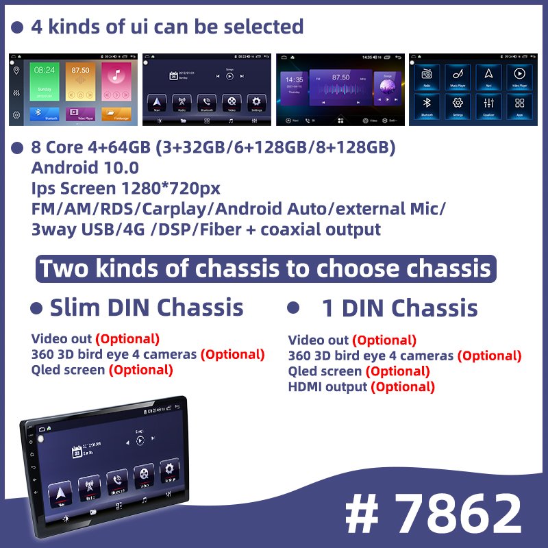 Android Car Radio For Ford Fiesta 2009 - 2017 Car Navigation GPS Carplay Car Multimedia Video Player Auto Stereo