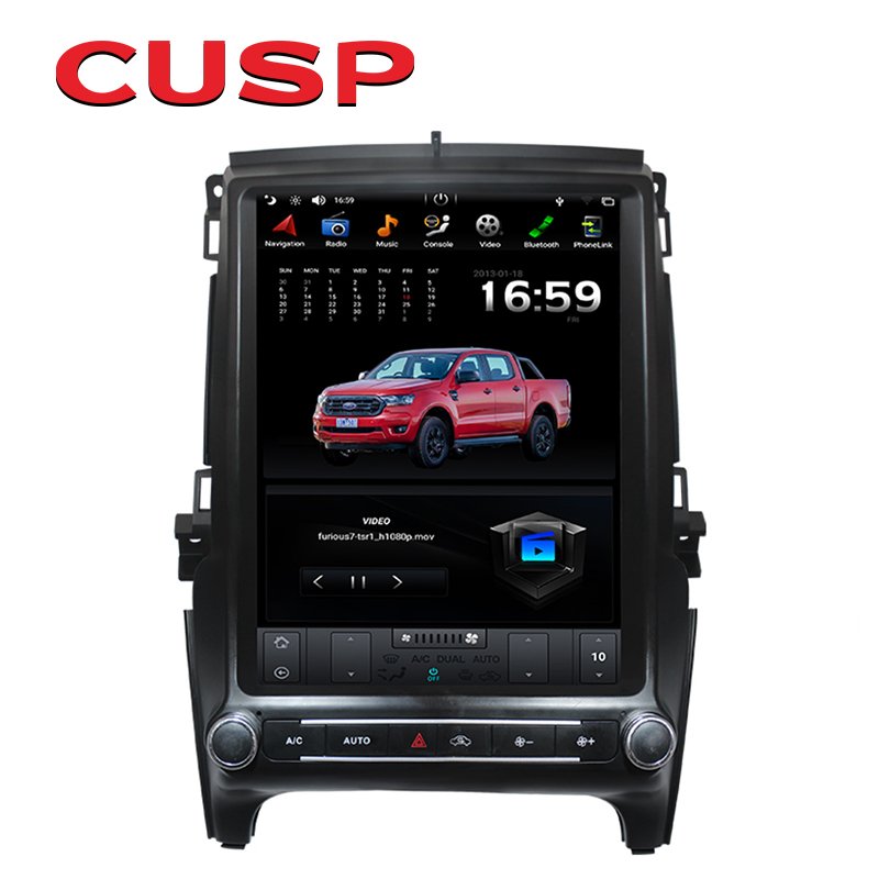Top Fashion 12.1 Inch Vertical Screen Car Stereo Radio GPS Navigation For Ford Ranger 2015- / Everest 2016- Car Player