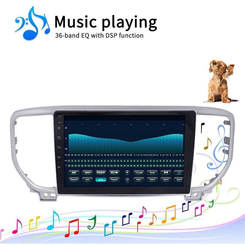 4+64GB Android 10 8 Core 9" Car Radio Stereo with GPS for KIA sportage KX5 2018 2019 Car Audio System GPS Navigation