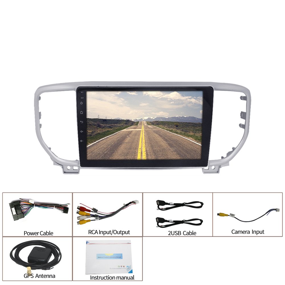 4+64GB Android 10 8 Core 9" Car Radio Stereo with GPS for KIA sportage KX5 2018 2019 Car Audio System GPS Navigation