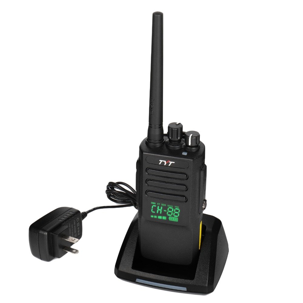 TYT DMR MD-680D 10watt waterproof two way radio with 2tone 5tone DTMF scrambler function with 2200mAH battery capacity