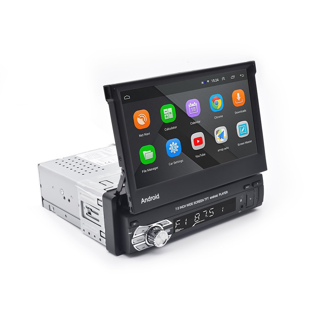 auto scaling 1 DIN car android radio 13 system IPS 7 inch touch screen high quality universal music video player carplay radio