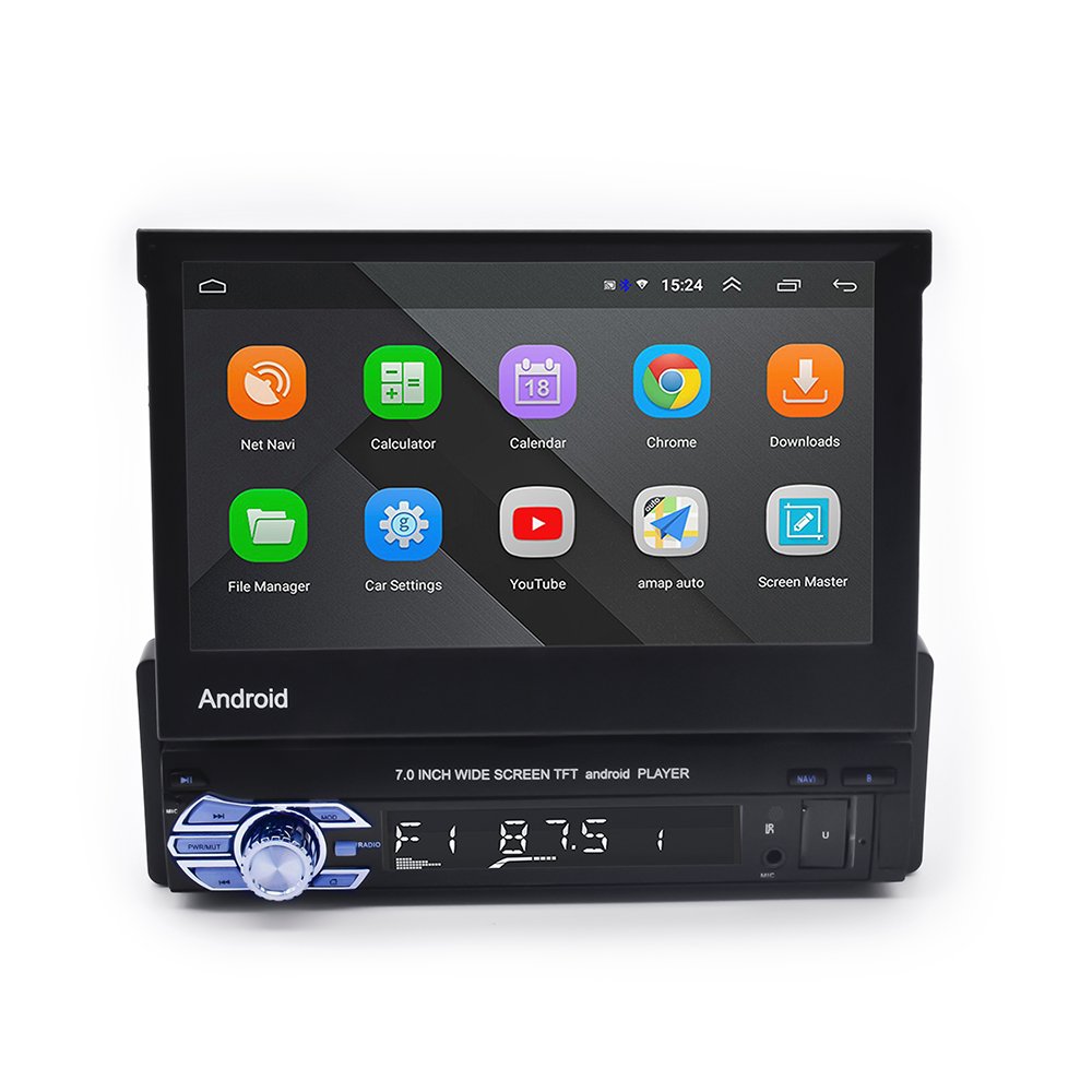 auto scaling 1 DIN car android radio 13 system IPS 7 inch touch screen high quality universal music video player carplay radio