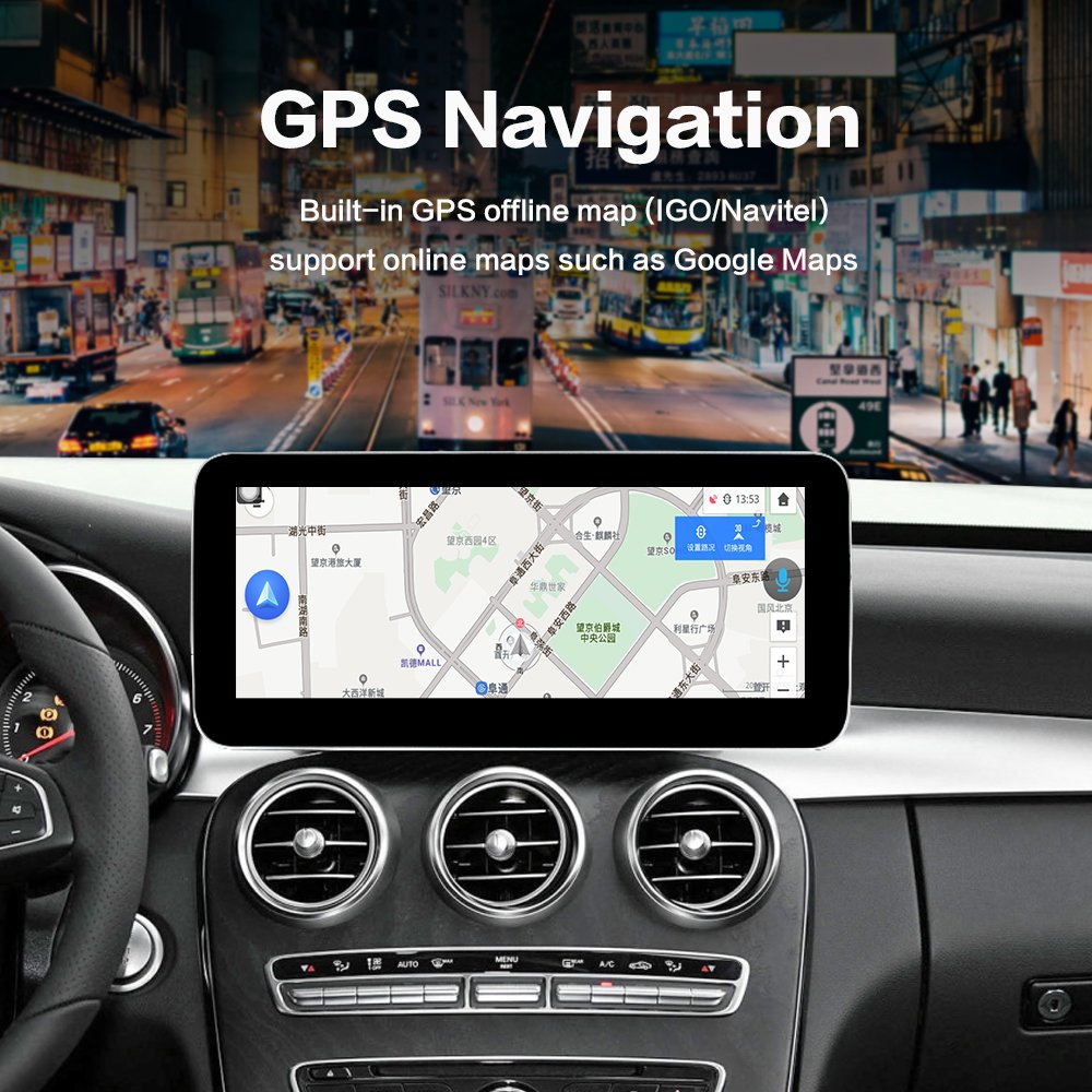 10.25-inch Android 13 touch screen AUTO CarPlay for Mercedes Benz s205 W205 W447 2008 2014 2015 in car GPS Bluetooth 4GSIM