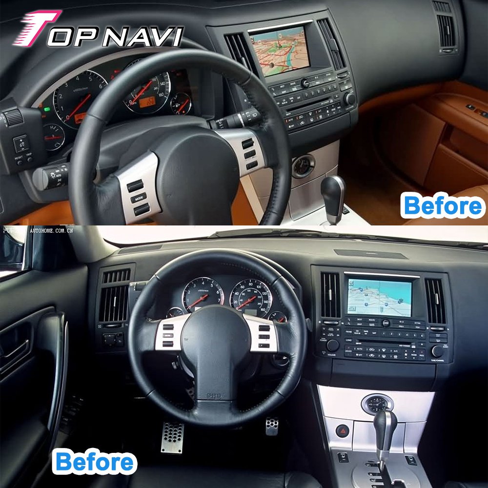 Android12 Carplay For Infiniti Fx35 FX45 2004 - 2008 Tesla Car Radio 1 Din Multimedia Player Auto Touch Screen Stereo Head Unit