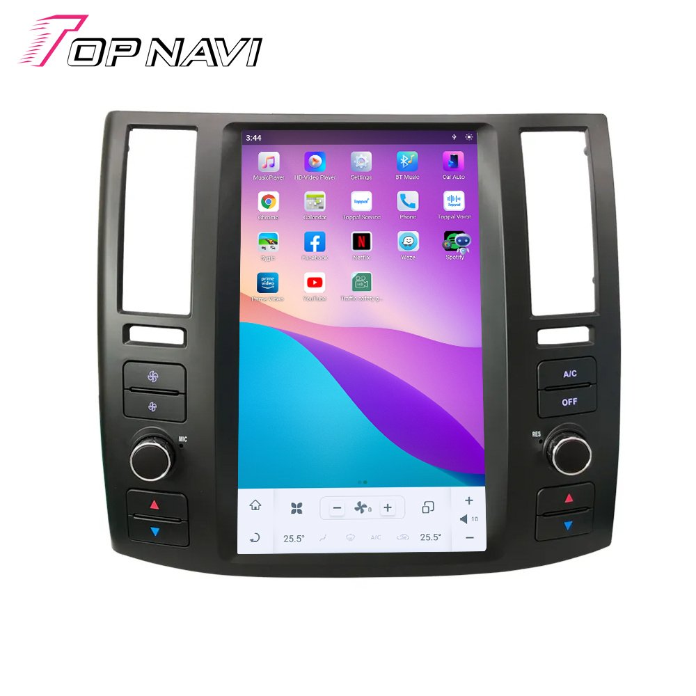 Android12 Carplay For Infiniti Fx35 FX45 2004 - 2008 Tesla Car Radio 1 Din Multimedia Player Auto Touch Screen Stereo Head Unit