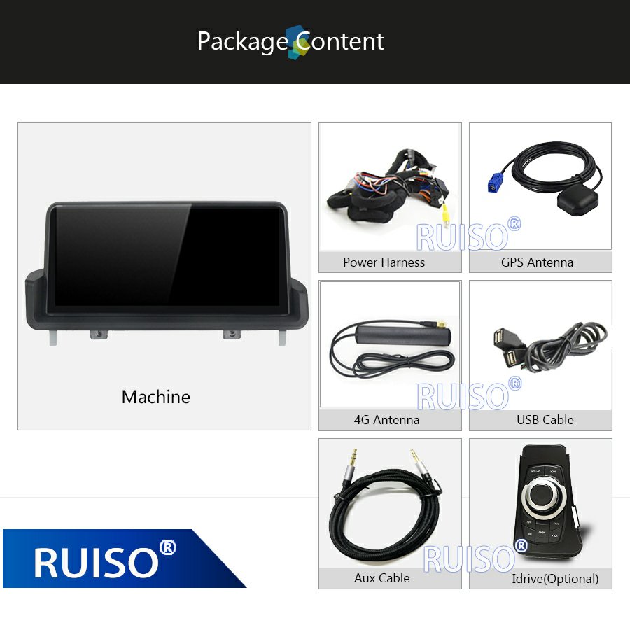 RUISO F100 Car Radio Car Android Player For BMW 3 series E90 E91 E92 E93 Car Stereo GPS Carplay Android auto all in one