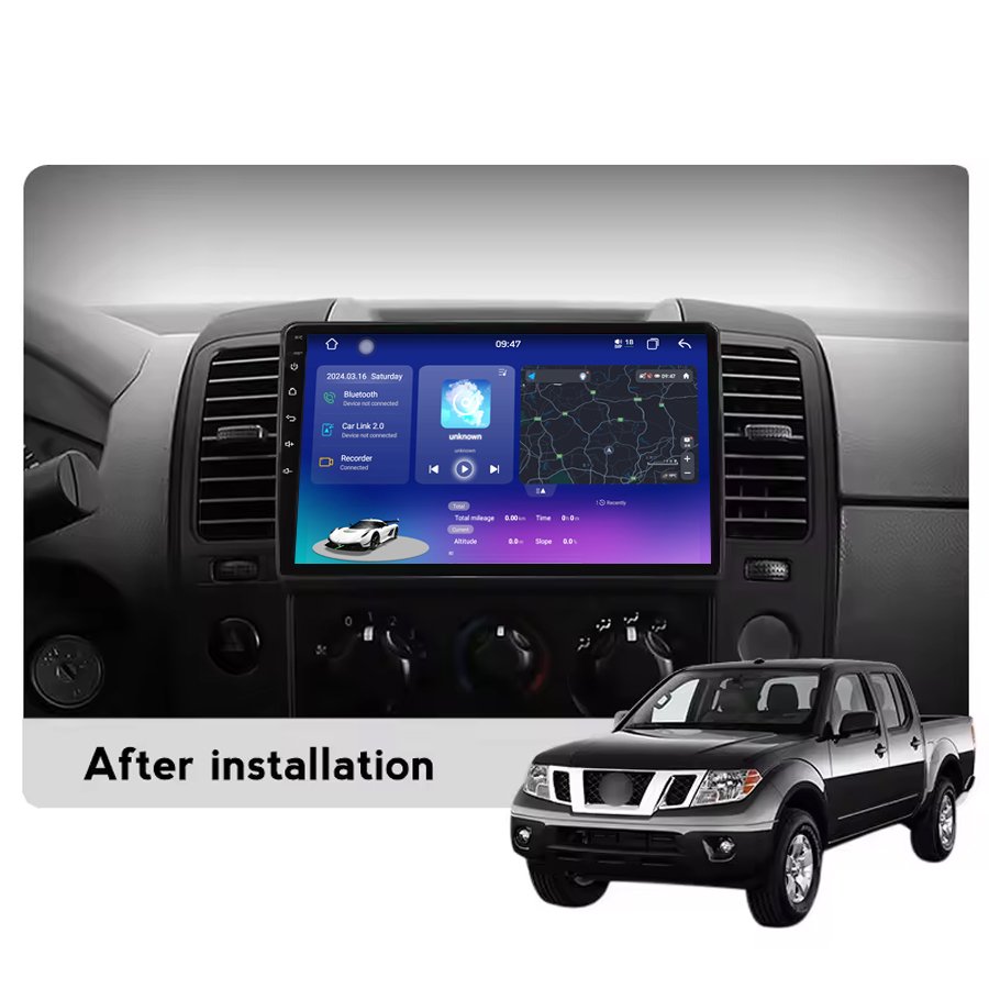 7870 Android 13 8+128g Headrest Monitor For Nissan Navara 2004-2010 Car Video Gps Bt Ips Screen 360 Camera Gps Navigator