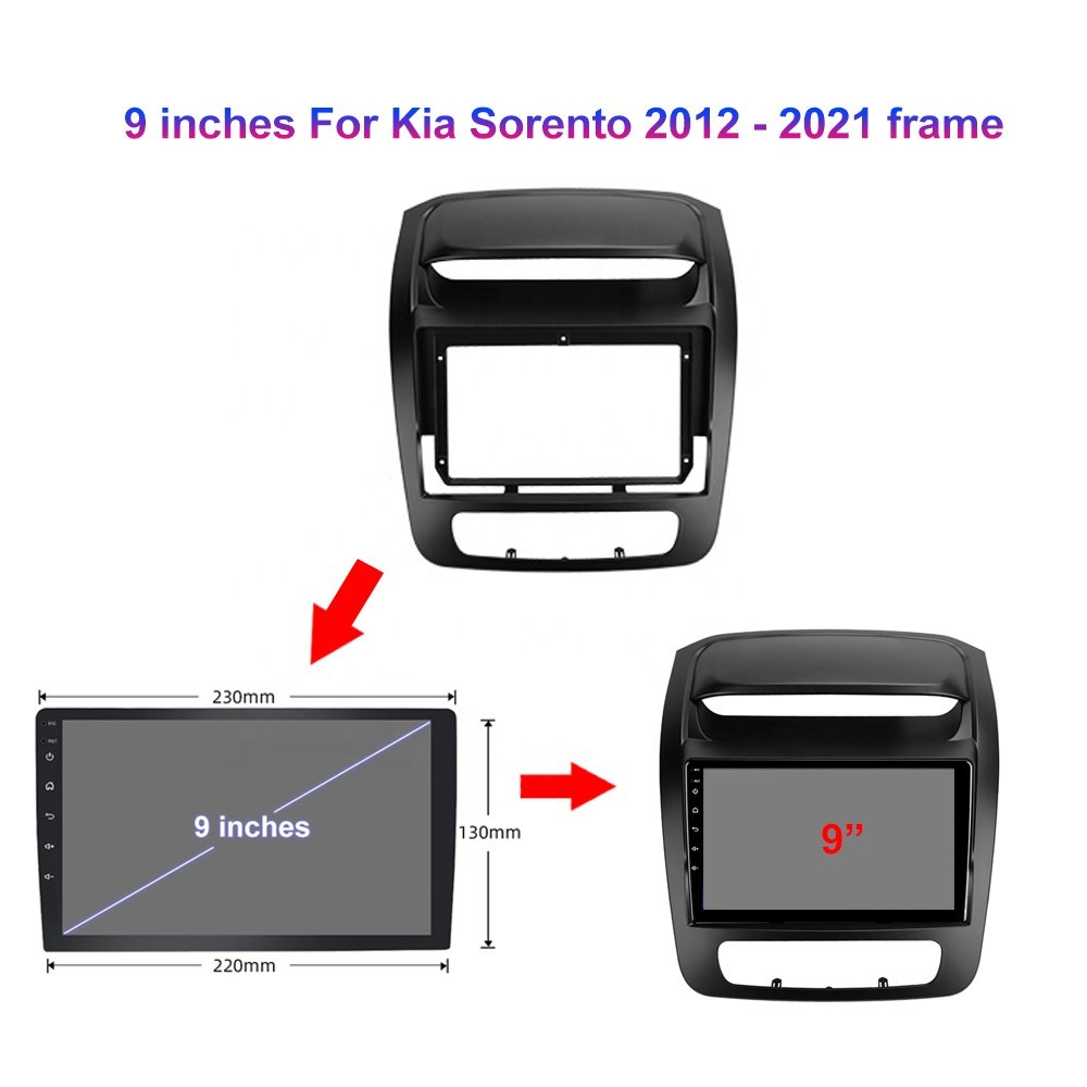 Jmance For Kia Sorento 2012 - 2021 Frame 9 Inch 8 Core 4G Android Auto Carplay Car Radio Multimedia 2 Din Gps Navigation