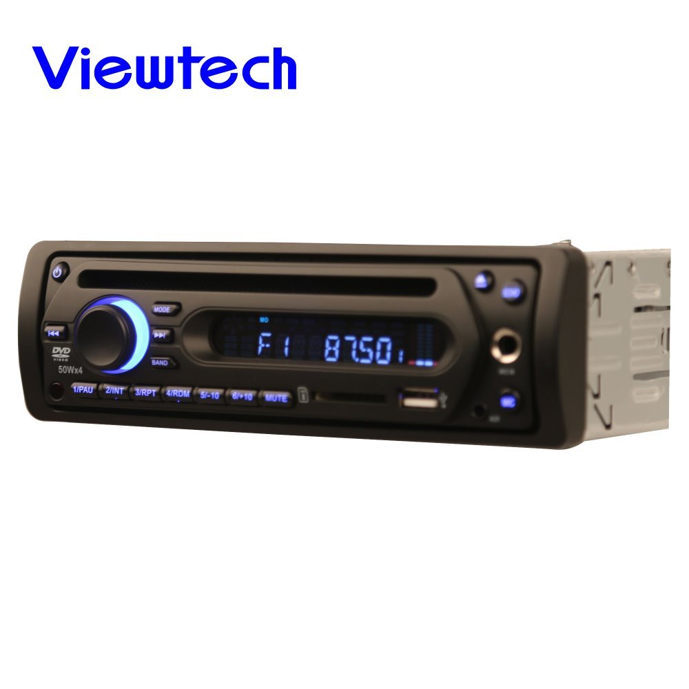 2 mic input One din bus dvd player mp5 power amplifier USB SD AM 24v car FM radio bus dvd radio microphone frontal