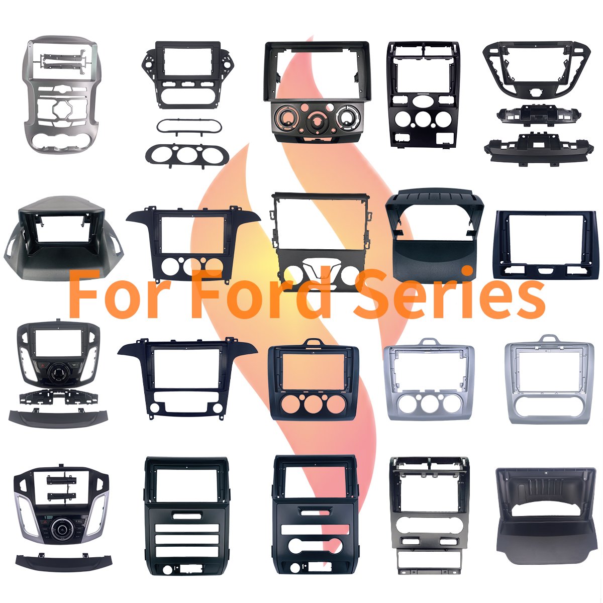 Offer Sample 9 Inch Radio Frame for Ford F150Car Dvd Car Dvd Fascia Frame Kit