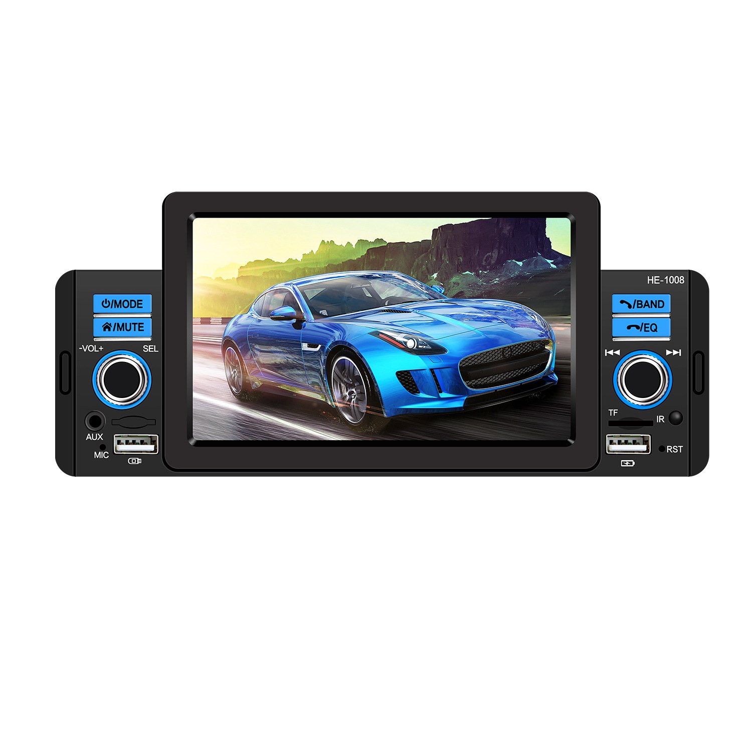 New Style Lower Price Collapsible Car Touchscreen Stereo Player 5 Inch 1Din Mp5 Player