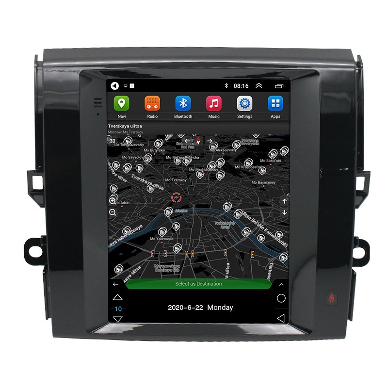 9.7 in vertical touch screen android Car radio gps For Toyota Mark X 250G/GRX130/Reiz 2010-2018 stereo Video DVD player CarPlay