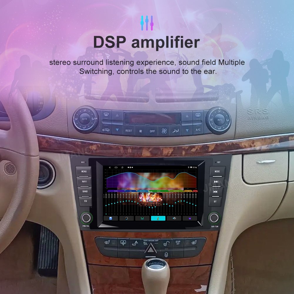 Jmance 8Inch For Mercedes E-Class W211 2002-2008 Dashboard Car Multimedia Player Stereo Android Auto Carplay 2 Din Navigation