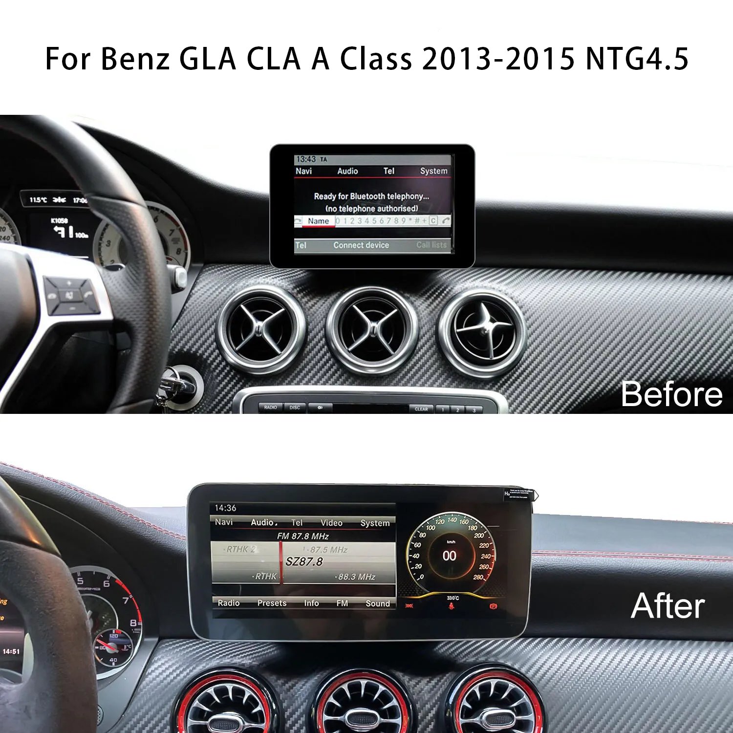 10.25" Snapdragon668s 8+128g android dvd stereo player for Mercedes Benz GLA CLA A Class NTG4.5 2013-2015 auto carplay car radio