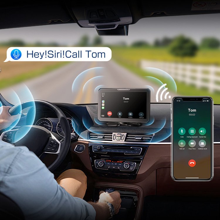 AKEEYO Wireless Linux System Car Video Recorder Dash Cam Smart Screen Radio Carplay
