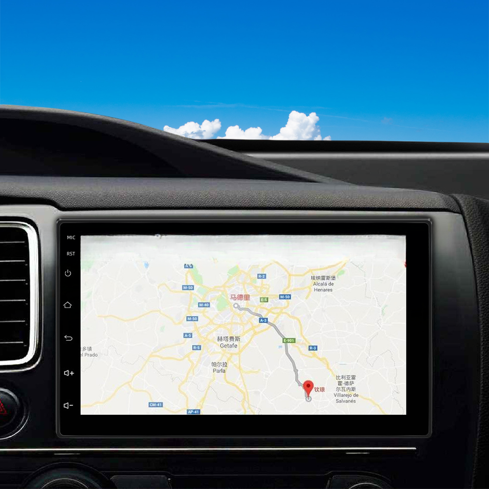 7 Inch Car touch screen 2.5D IPS android Video GPS 2+32gb Carplay 2 Din Car Dvd Player