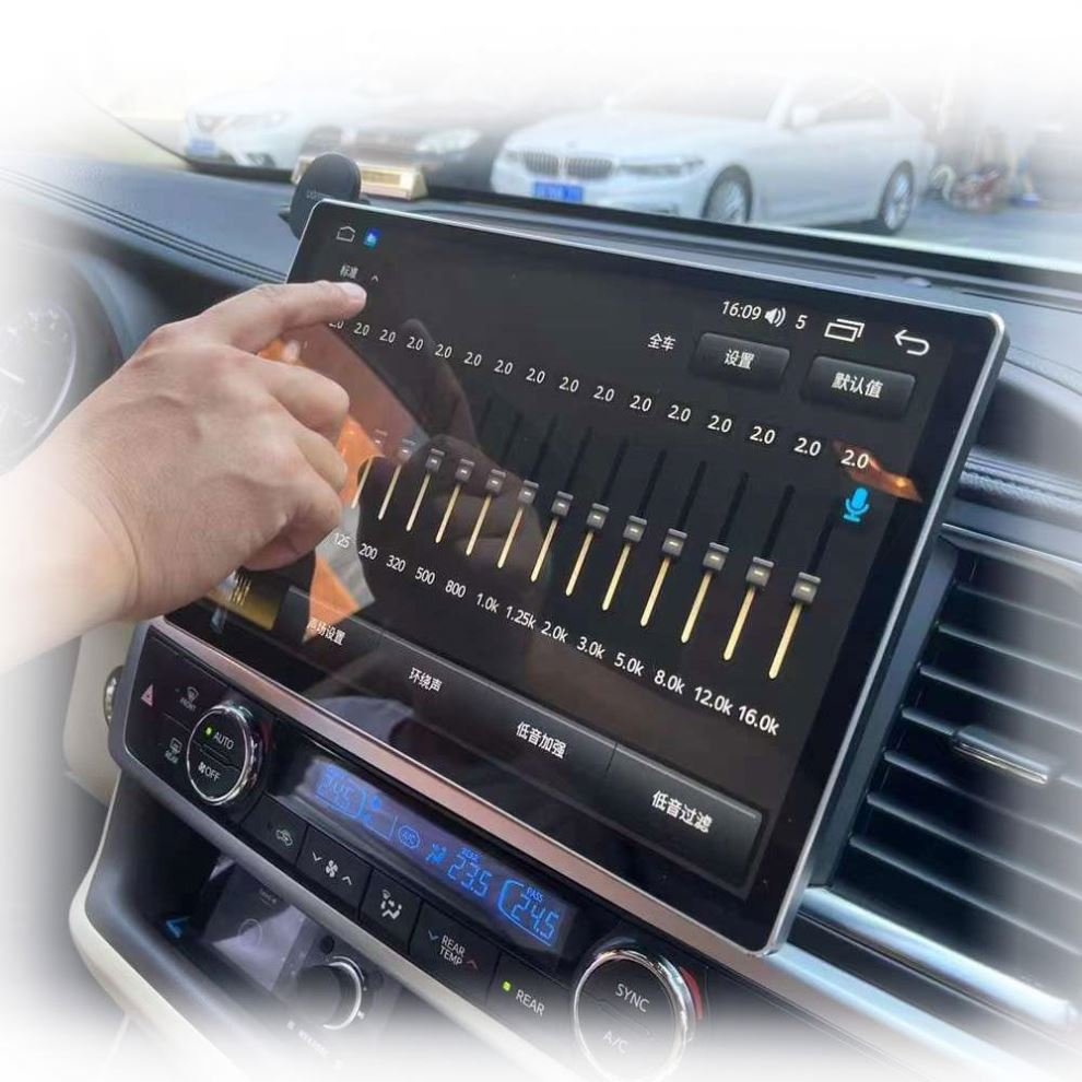 Universal Android tablet touch screen car accessories stereo monitor GPS bluetooth speaker carplay car radio