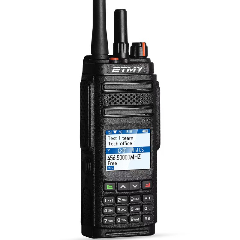 ETMY ET-LD67 4G/3G/2G analog+ DMR + POC radio with sim card real PTT long distance walkie talkie 1000km transceiver