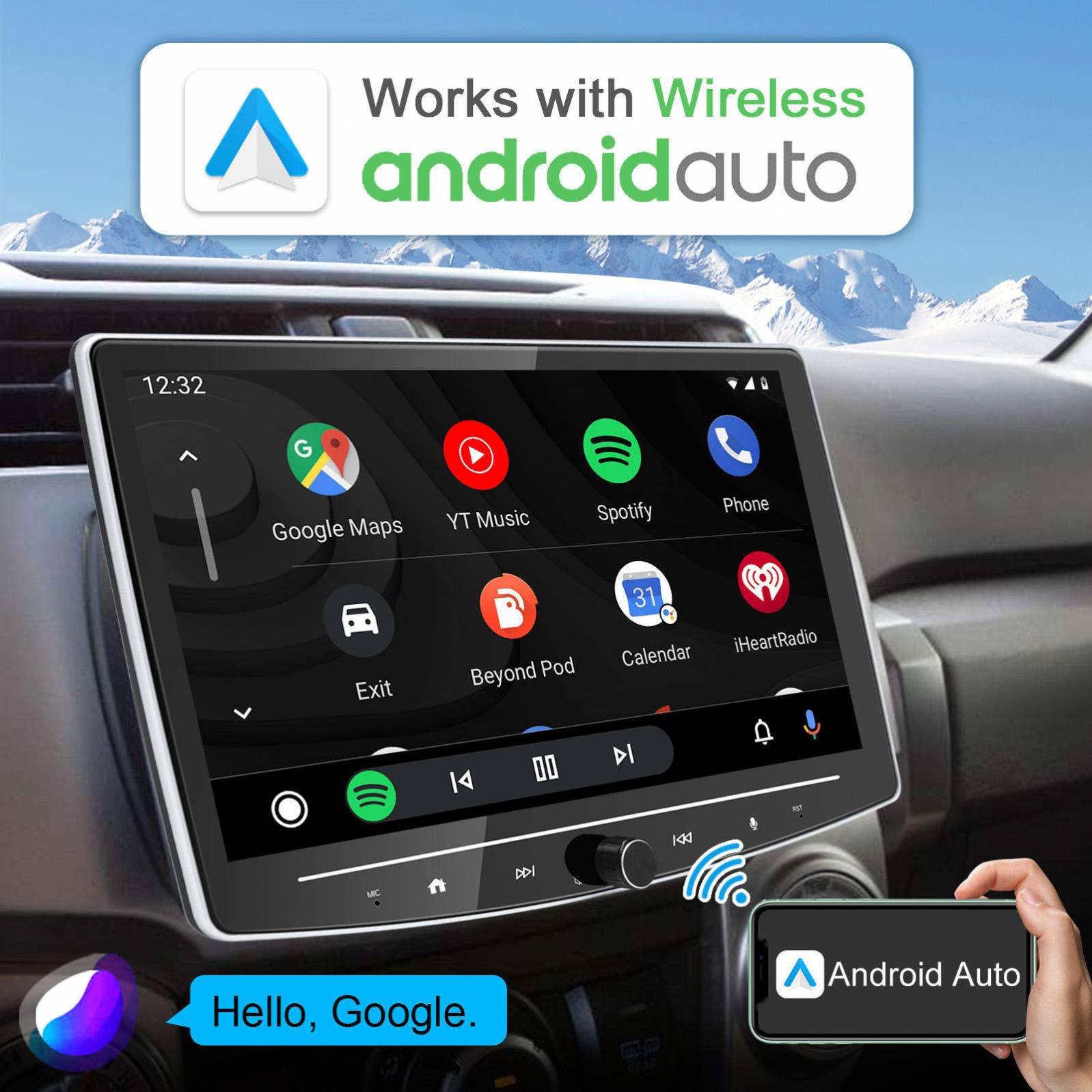 10 Inch Car Multimedia Android Universal 1 Din Removable Touch Screen Radio Palyer Carplay For Toyota VW Hyundai Nissan Kia Lada