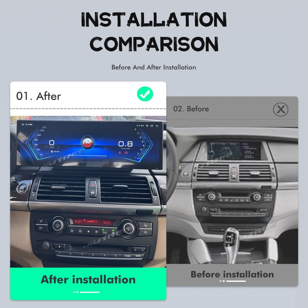 14.9 Inch Android 13 Car Radio For BMW X5 E70 X6 E71 E72 2007-2014 Large Long Screen Carplay Auto GPS Navigation Stereo