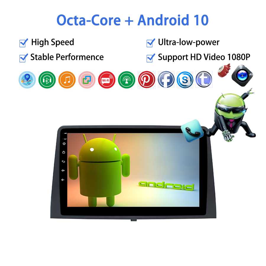 Android 10 9'' 2 Din Radio for Citroen Berlingo 2019 2020 Car Radio BT5.0 WIFI DSP HI-res 50 Watt Amplifier 8 Core CPU