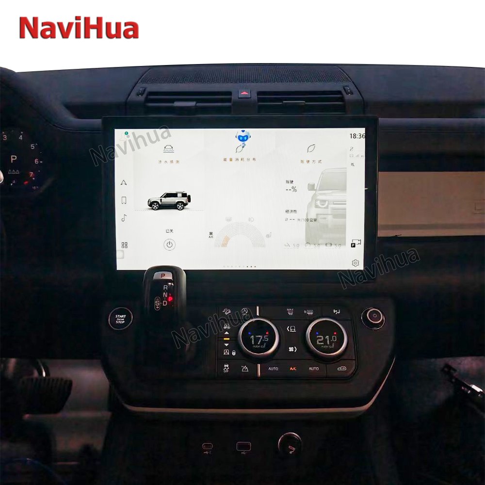 NaviHua Touch Upgrade Screen Multimedia DVD Player GPS Navigation Android 13 Car Radio for Land Rover Defender L663 2018 2021