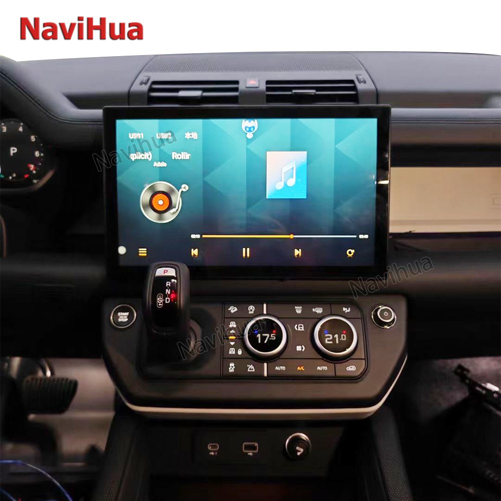 NaviHua Touch Upgrade Screen Multimedia DVD Player GPS Navigation Android 13 Car Radio for Land Rover Defender L663 2018 2021