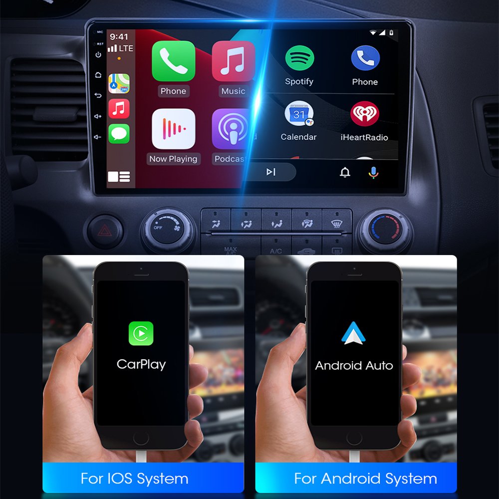 OEM Factory Universal Android Car Player Touch Screen Stereo 2 Din Car Dvd Player USB BT WIFI 9 Inch Carplay Car Radio Android