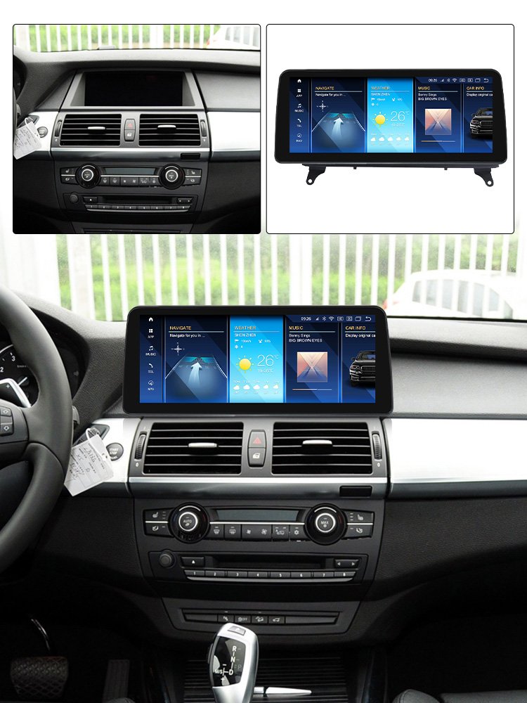 mekede 12.3inch Qualcomm 680 662 car dvd audio android system stereo ips screen dsp fm for BMW X5 E70 X6 E71 CCC CIC 2007-2014