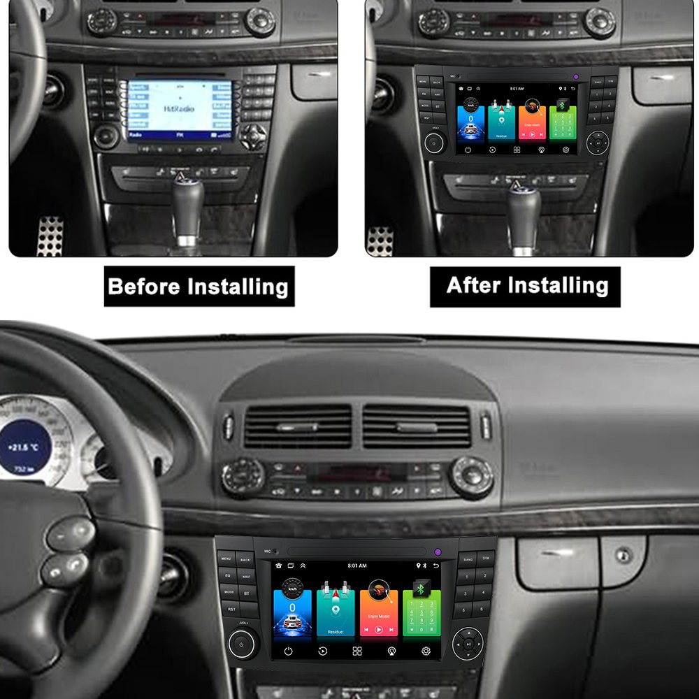 Android13 8Core 4core 7 inch touch screen car radio suitable for Mercedes Benz E-class W211 android car dvd car radio