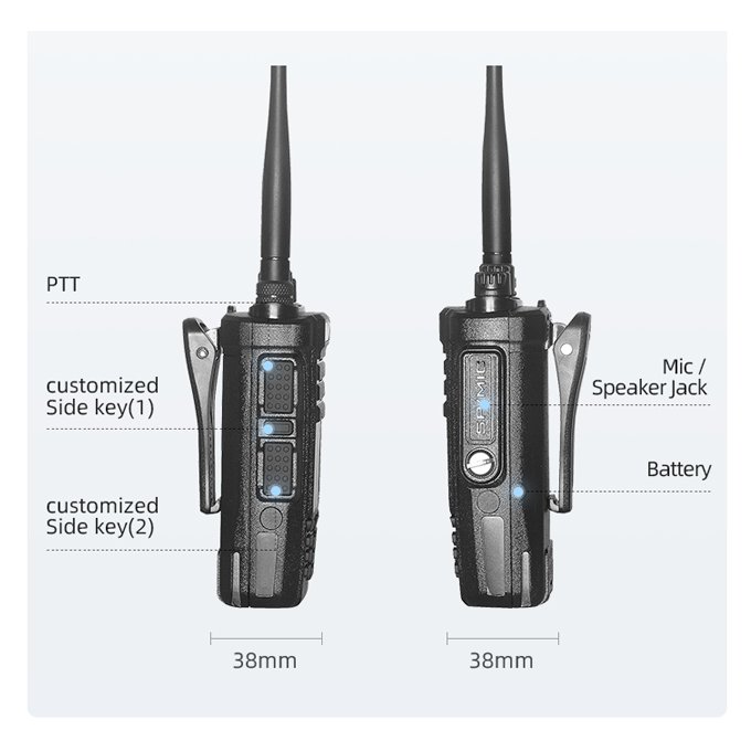 10W Long Distance Two Way Radio UHF VHF Radio Wireless YANTON T-650