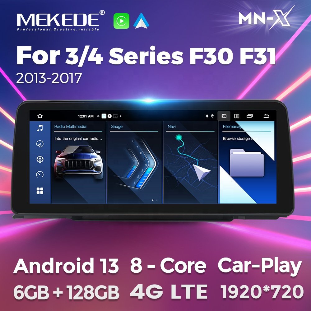 MEKEDE MNX 12.3inch Android system 1920*720 4G WIFI DSP touch screen car radio for BMW 3 Series F30 NBT