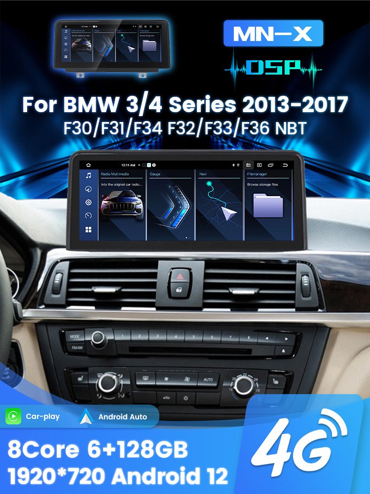 MEKEDE MNX 12.3inch Android system 1920*720 4G WIFI DSP touch screen car radio for BMW 3 Series F30 NBT