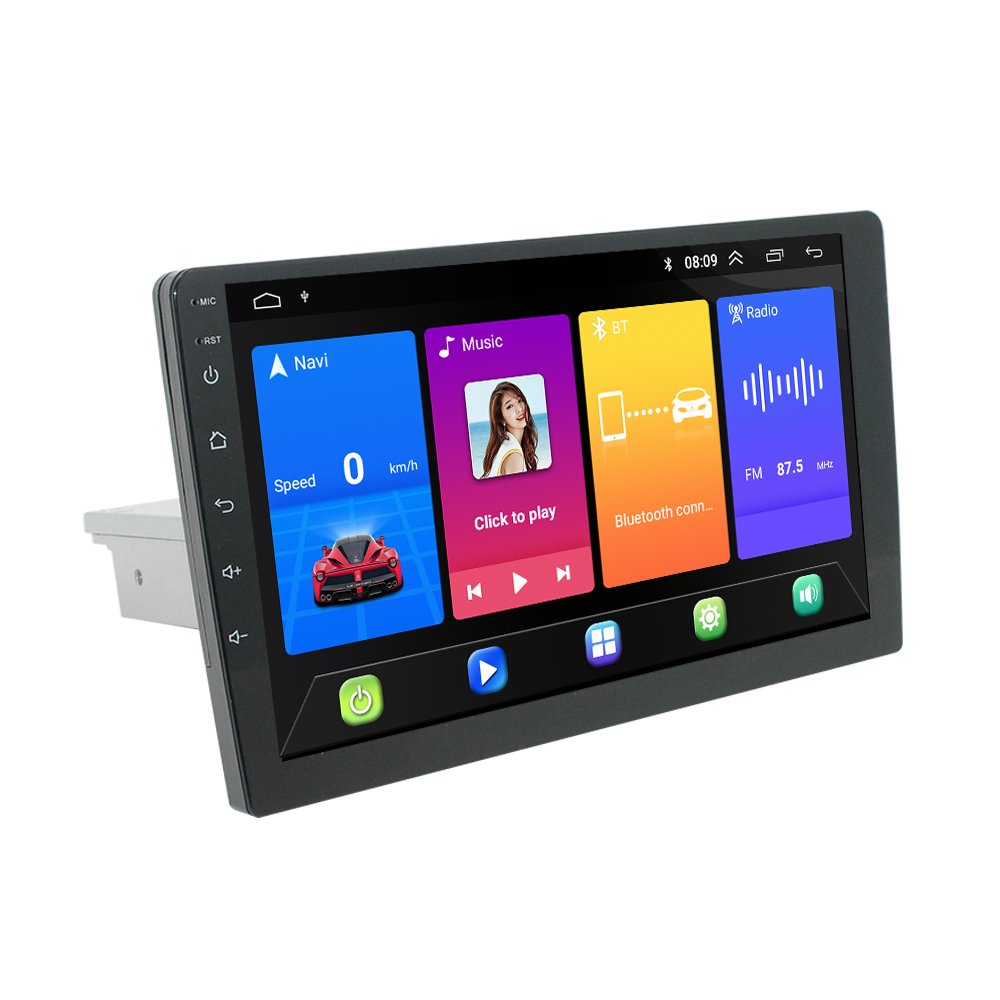 car stereo 1 din 10 inch android car radio navigation gps auto electronics with car music system