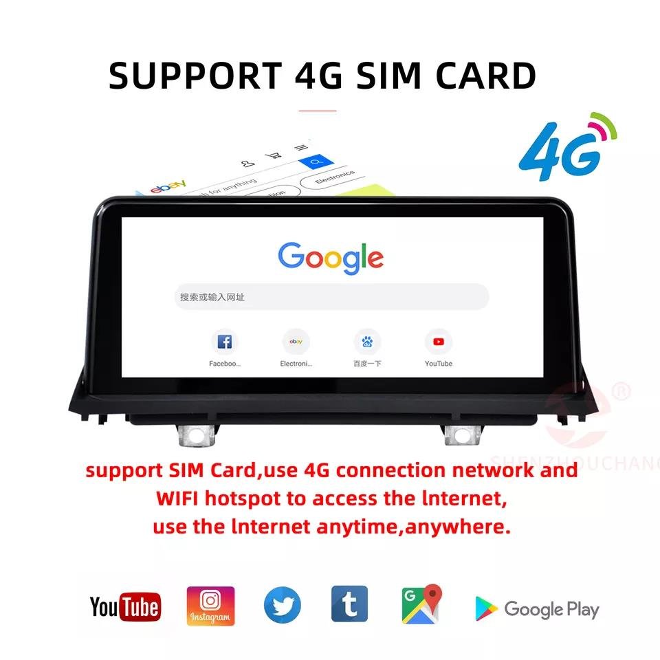 10.25" 8 Core Carplay Touch Screen Car Head Unit Multimedia Navigation Radio E70 Android 11.0 for BMW X5 E70 X6 E71 2008-2013