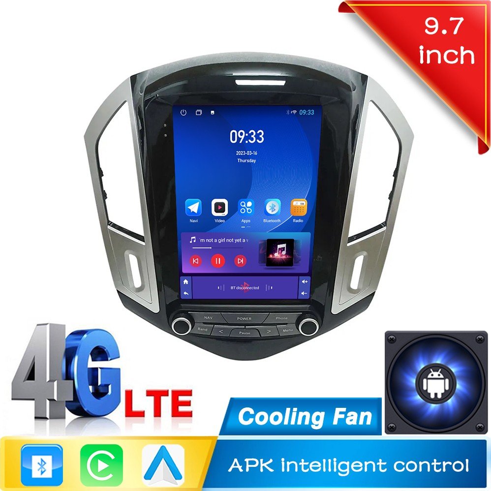 9.7 inch 2 din android car radio for Chevrolet Cruze 2012-2015 carplay auto radio Car Player Stereo GPS Navigation with