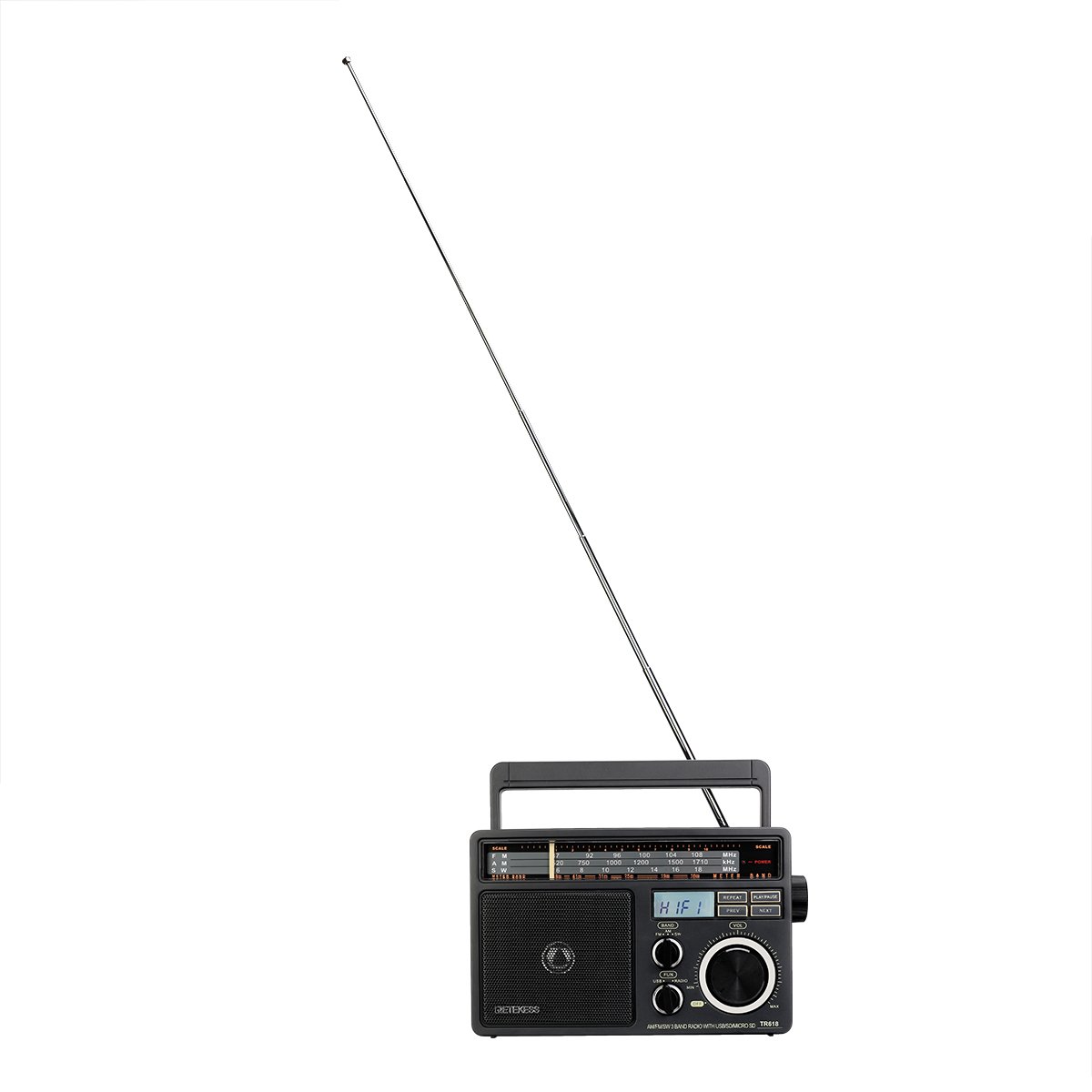The aged elderly Radio for the elderly with FM AM SW 3 BAND USB TF SD Slot Retekess TR618