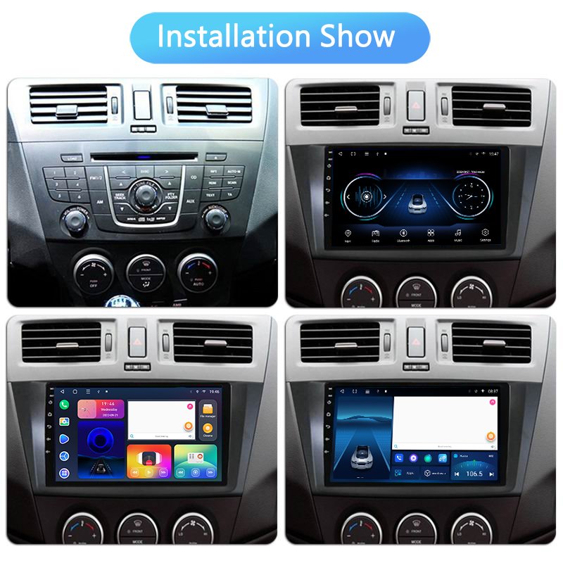 Android 11 car radio For Mazda 5 3 CW 2010-2015 GPS BT DSP 360 camera colling fan dvd player