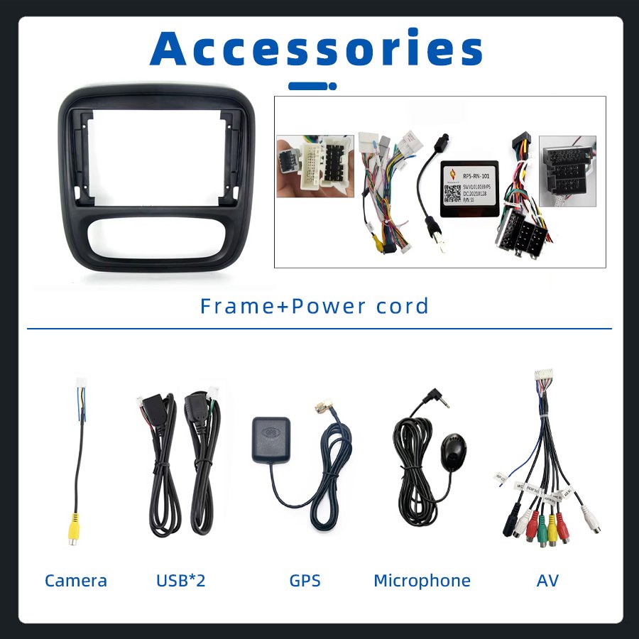 9" 2+32GB Android 13 Car Stereo For Renault Trafic 3 2014-2020 Carplay Auto Radio HD Touch Screen Car DVD Player