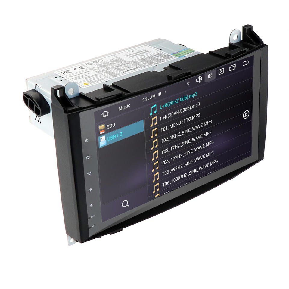 iPoster hot selle 9 inch radio Android 1 din car multimedia player car gps navigation for mercedes w245 car stereo with BT